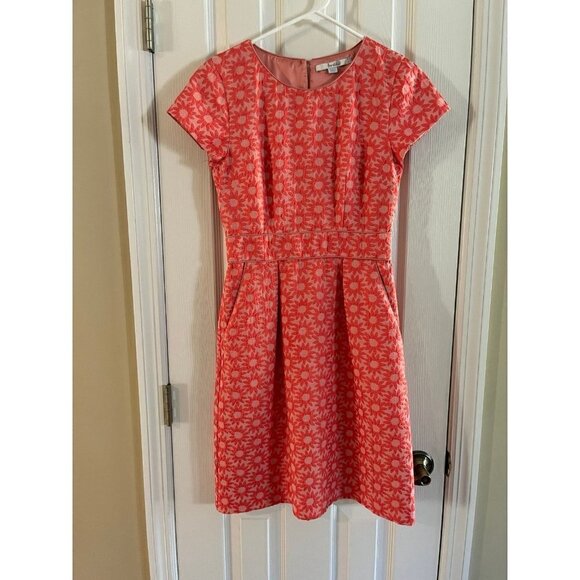 Boden Jacquered Floral Dress - Picture 1 of 4